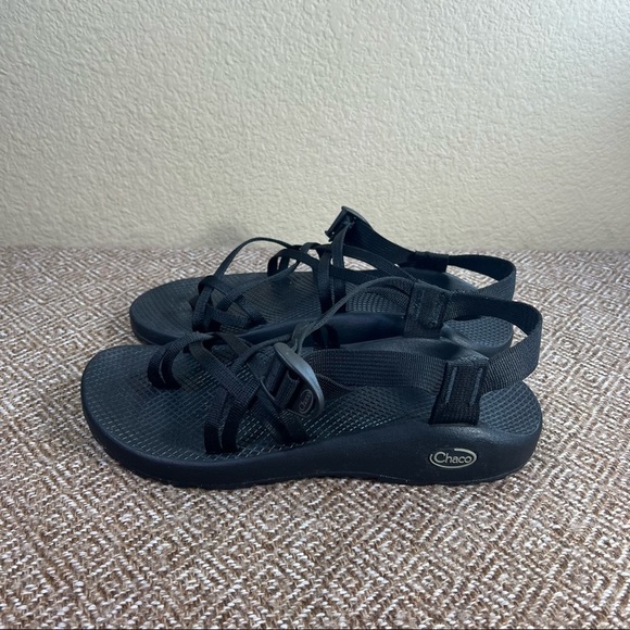 Chaco Womens Sz 10 Sandals Z/2 Classic Strappy Black Walking Water Trail Gorpcor - Picture 5 of 7